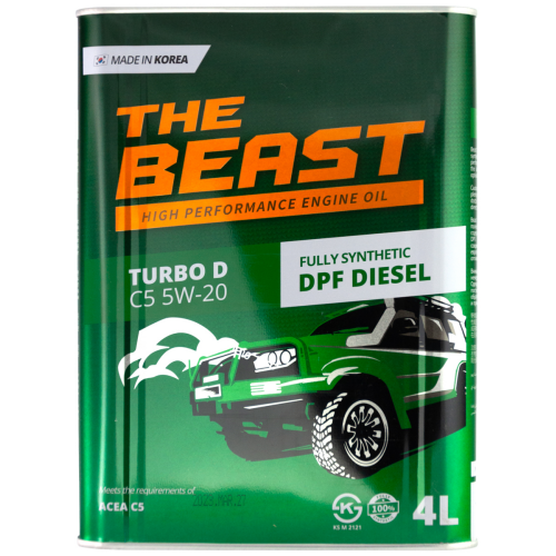 E0205L04U1 THE BEAST Синт-ое мот.масло TURBO D C5 5W-20 (4л) - 4 л