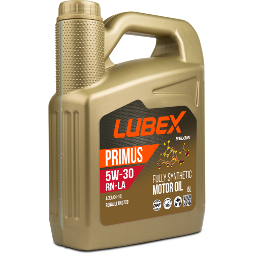 L034-1328-0405 LUBEX Синт-ое мот.масло PRIMUS RN-LA 5W-30 C4 (5л) - 5 л L034-1328-0405 LUBEX Синт-ое мот.масло PRIMUS RN-LA 5W-30 C4 (5л) - 5 л