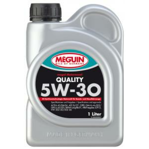 6566 Meguin НС-синт. мот.масло Megol Motorenoel Quality 5W-30 CF/SL A3/B4 (1л) - 1 л 6566 Meguin НС-синт. мот.масло Megol Motorenoel Quality 5W-30 CF/SL A3/B4 (1л) - 1 л