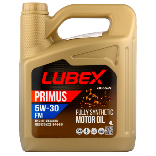 L034-1315-0404 LUBEX Синт-ое мот.масло PRIMUS FM 5W-30 CF/SL A5/B5 (4л) - 4 л