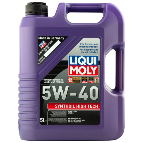 Синтетическое моторное масло Synthoil High Tech 5W-40 - 5 л
