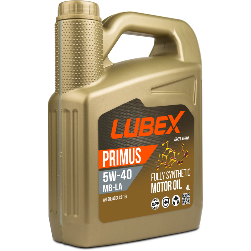 L034-1317-0404 LUBEX Синт-ое мот.масло PRIMUS MB-LA 5W-40 SN C3 (4л) - 4 л L034-1317-0404 LUBEX Синт-ое мот.масло PRIMUS MB-LA 5W-40 SN C3 (4л) - 4 л